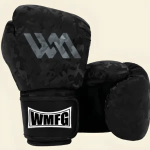 Warya Night Hawk black camo boxing gloves premium training gloves.