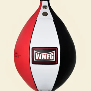 Warya Strike Candy Pro speed bag red white black boxing training equipment.