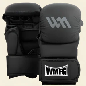 Warya Titan Grappler Pro MMA gloves black professional training gloves.